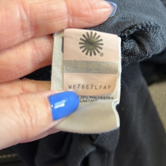 UGG Quincy Bow Tie Side Black Terry Sweatshirt Relaxed Fit  Sz L - Picture 11 of 13